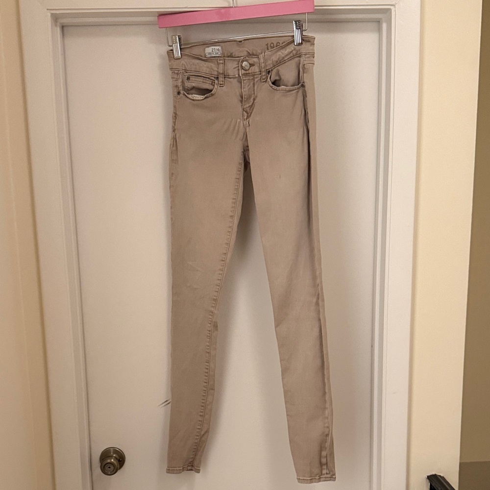 GAP Light Tan Skinny Jeans